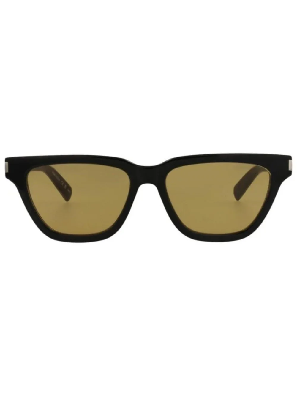 New Saint Laurent Womens Cat Eye Black Black Yellow Fashion Designer Sunglasses